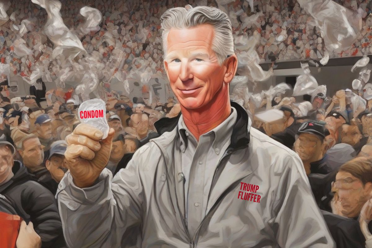 Senator Tuberville is a National Disgrace (tuberville holding a condom)