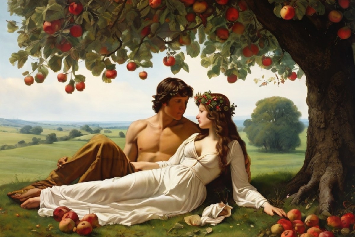 Dance between sex and religion adam and eve apple tree