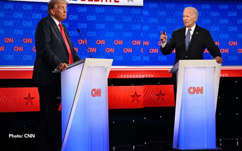 CNN Presidential Biden and trump debate (Photo courtesy of CNN)