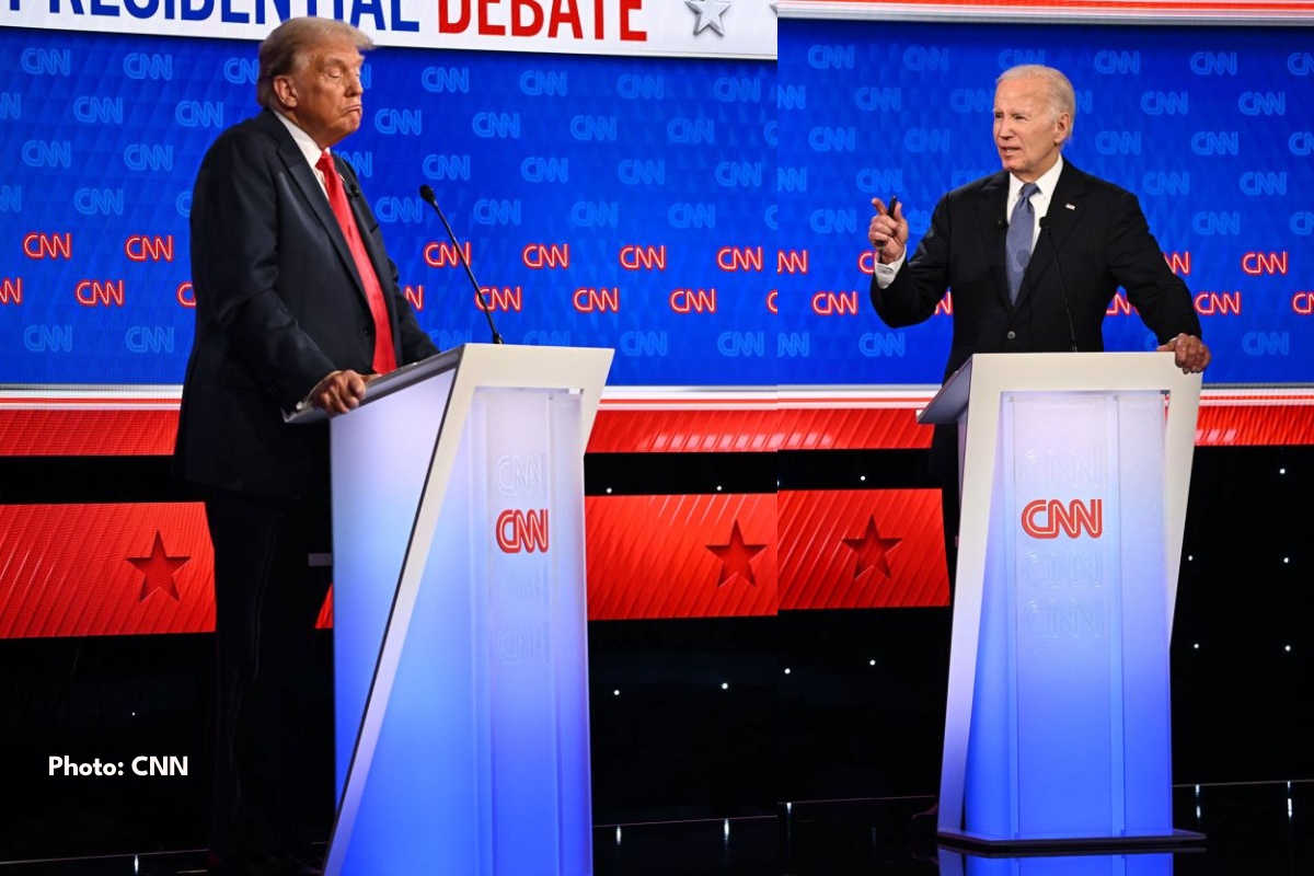 CNN Presidential Biden and trump debate (Photo courtesy of CNN)