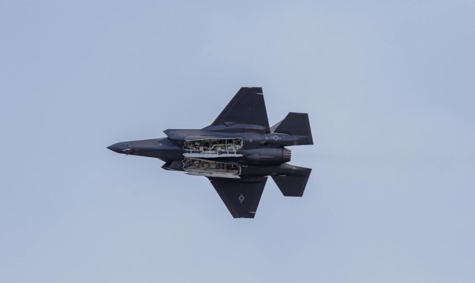 When he feels it in his bone spurs (fighter jet)